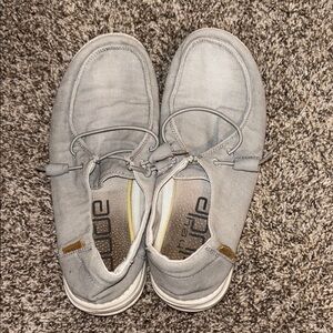 Hey Dude Light Gray Slip-On Shoes